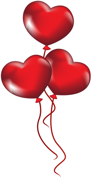 This png image - Heart Balloons Transparent PNG Clip Art, is available for free download