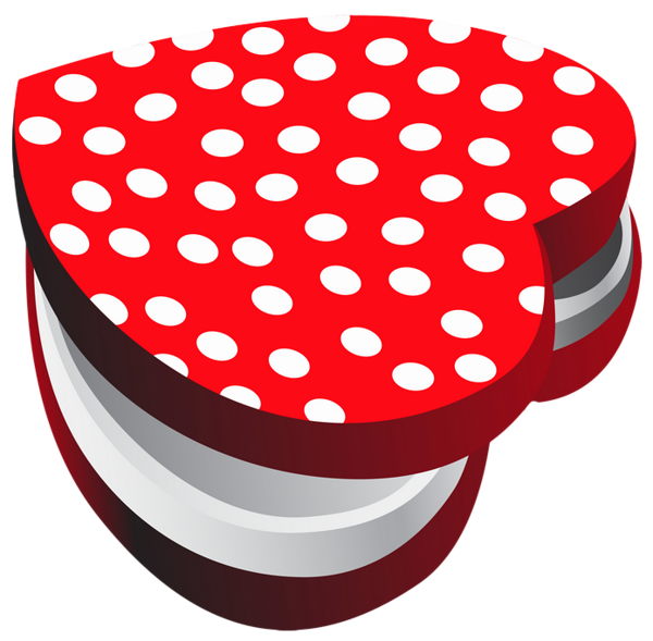 This png image - Heart Dotted Gift Box PNG Clipart, is available for free download