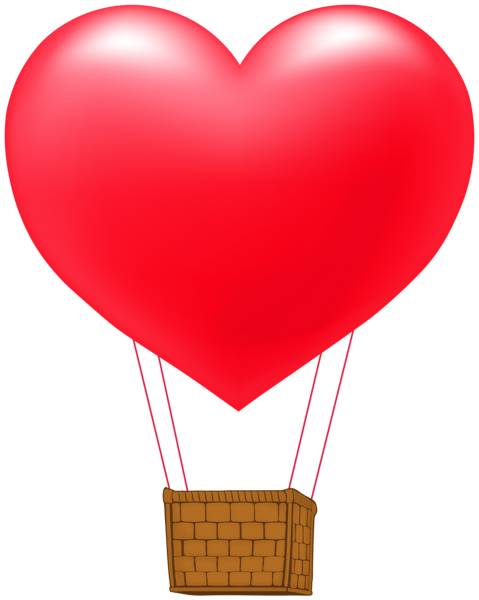 This png image - Heart Hot Air Balloon Clip Art Image, is available for free download
