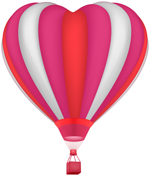 This png image - Heart Hot Air Balloon Transparent Image, is available for free download