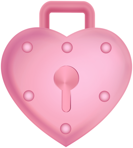 This png image - Heart Lock Pink PNG Clipart, is available for free download