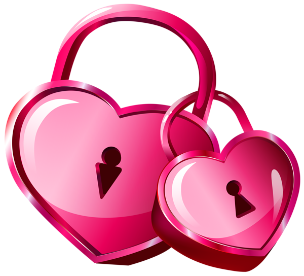 This png image - Heart Locks Transparent PNG Clip Art Image, is available for free download
