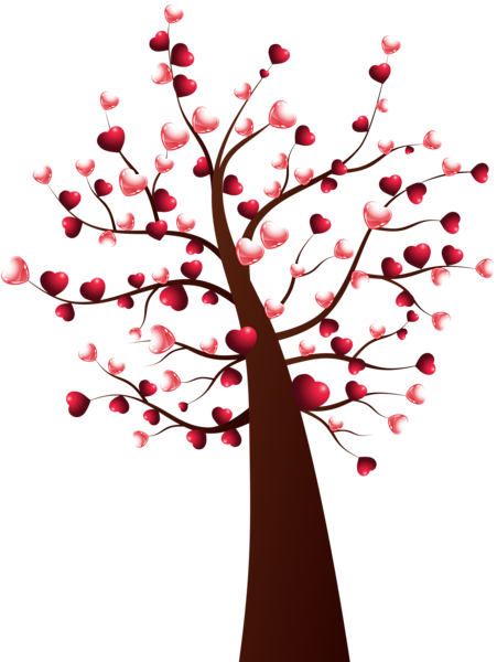 This png image - Heart Tree Transparent Clip Art Image, is available for free download