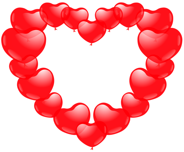This png image - Heart of Ballon Hearts PNG Clip Art Image, is available for free download