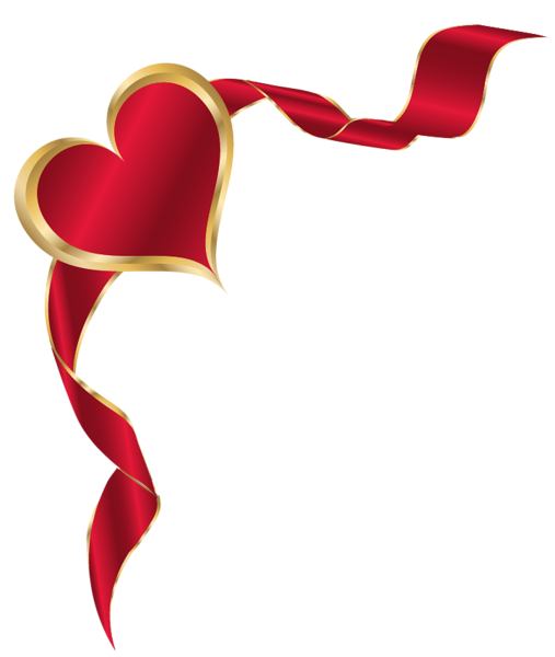 This png image - Heart with Baner PNG Picture Clipart, is available for free download