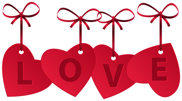 This png image - Hearts with Love Decoration PNG Clip Art Image, is available for free download