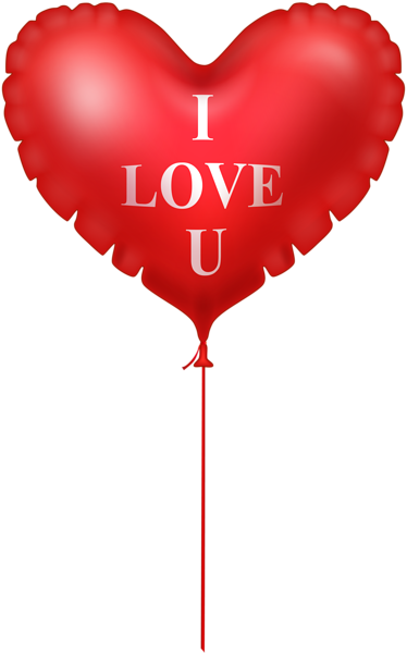 This png image - I Love You Heart Balloon PNG Image, is available for free download