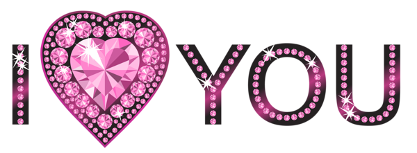 This png image - I Love You Pink PNG Clipart Picture, is available for free download
