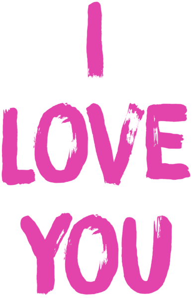 This png image - I Love You Pink Transparent Clipart, is available for free download