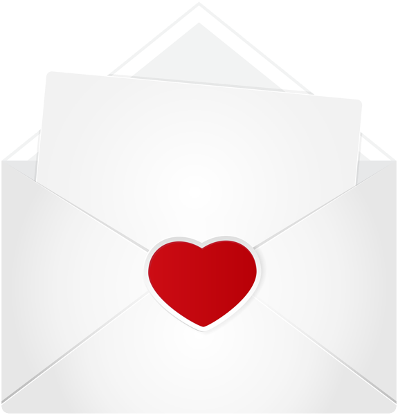 This png image - Letter with Heart Clip Art Image, is available for free download