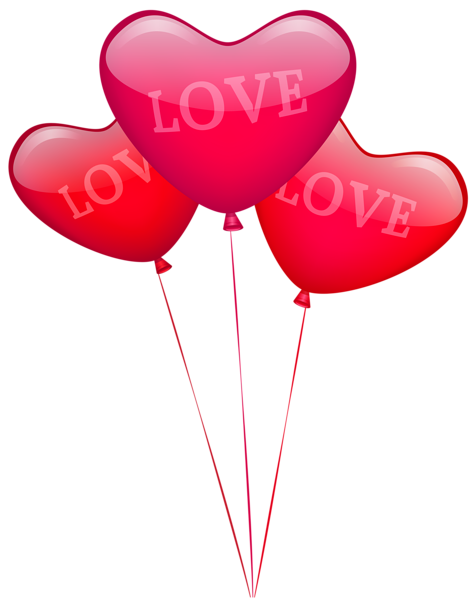 This png image - Love Heart Balloons PNG Image, is available for free download
