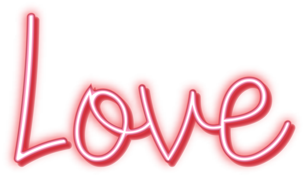 This png image - Love Neon PNG Clipart, is available for free download
