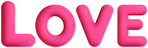 This png image - Love Pink Text PNG Clipart, is available for free download
