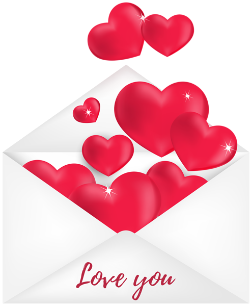 This png image - Love You Envelope Transparent Image, is available for free download