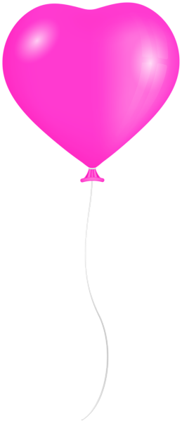 This png image - Pink Ballon Heart Transparent Clipart, is available for free download