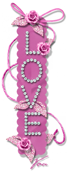 This png image - Pink Diamond Love Decor PNG Clipart, is available for free download