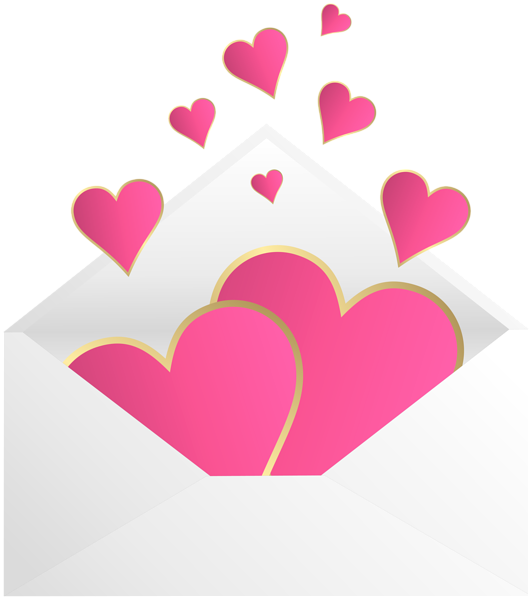 This png image - Pink Envelope with Hearts PNG Clipart, is available for free download
