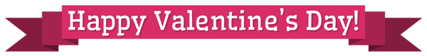 This png image - Pink Happy Valentine's Day Banner PNG Image, is available for free download