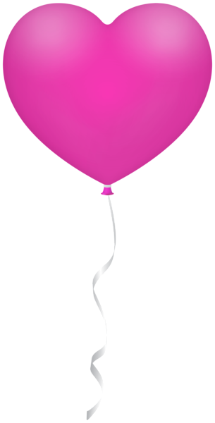 This png image - Pink Heart Balloon PNG Transparent Clipart, is available for free download