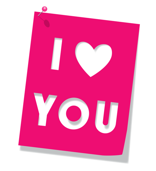 This png image - Pink I Love You PNG Clipart Picture, is available for free download