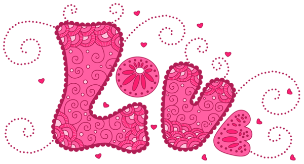 This png image - Pink Love PNG Clipart, is available for free download