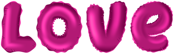 This png image - Pink Love Text Decor PNG Clipart, is available for free download