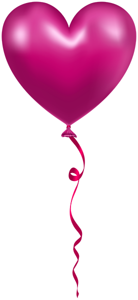 This png image - Pink Valentine's Day Heart Ballonn Clipart, is available for free download