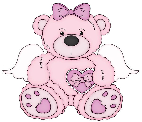This png image - Pink Valentine Teddy Bear PNG Clipart Picture, is available for free download