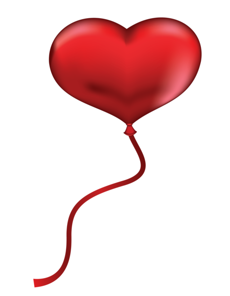 This png image - Red Heart Balloon PNG Clipart Picture, is available for free download