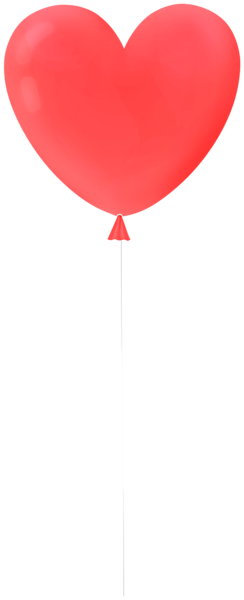 This png image - Red Heart Balloon Transparent Clipart, is available for free download