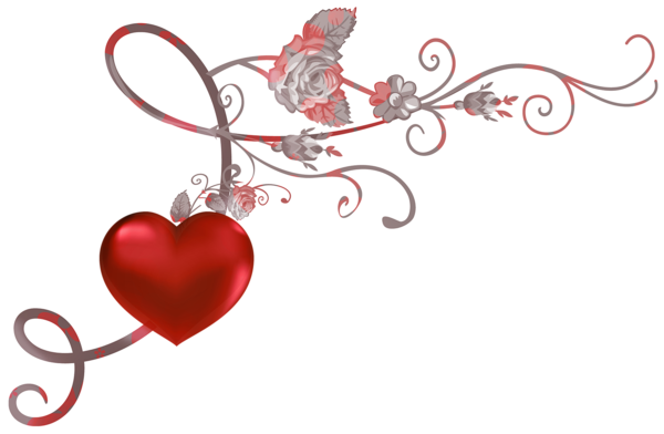 This png image - Red Heart Decor PNG Picture Clipart, is available for free download