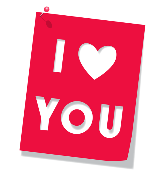 This png image - Red I Love You PNG Clipart Picture, is available for free download