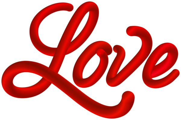 This png image - Red Love Text Clip Art Image, is available for free download