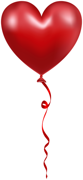 This png image - Red Valentine's Day Heart Ballonn Clipart, is available for free download