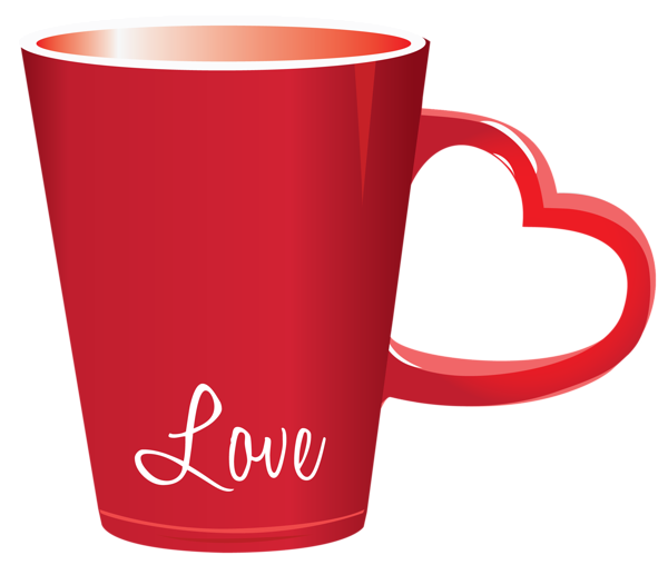 This png image - Red Valentine Love Cup PNG Clipart Picture, is available for free download