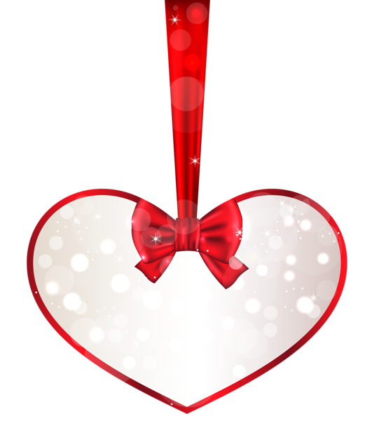 This png image - Red and White Heart Decor PNG Clipart, is available for free download