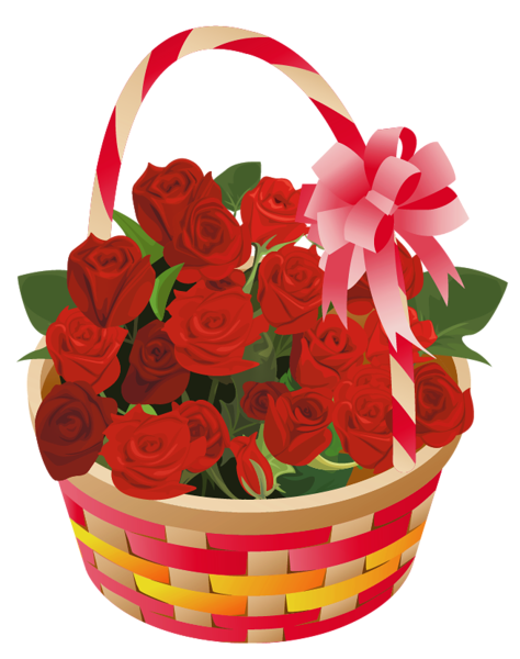 This png image - Roses Basket PNG Clipart, is available for free download