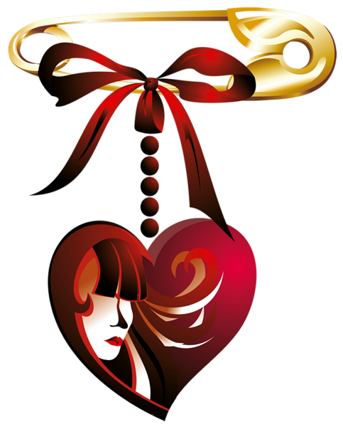 This png image - Safety Pin with Peart Decor PNG Clipart Picture, is available for free download