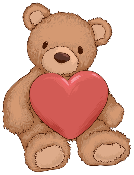 This png image - Teddy Bear with Heart PNG Clip Art Image, is available for free download
