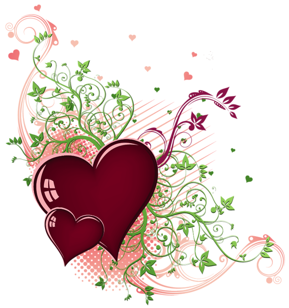 This png image - Transparent Deco Hearts PNG Clipart, is available for free download