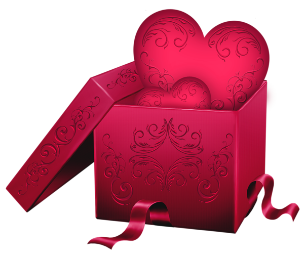 This png image - Transparent Gift Box with Heart PNG Clipart, is available for free download