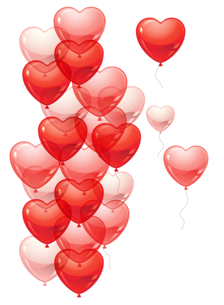 This png image - Transparent Heart Baloons PNG Picture, is available for free download
