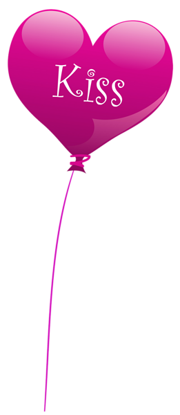 This png image - Transparent Heart Kiss Balloon PNG Clipart, is available for free download