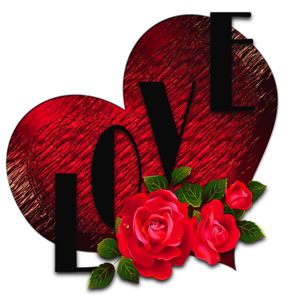 This png image - Transparent Heart with Roses and Love PNG Picture, is available for free download