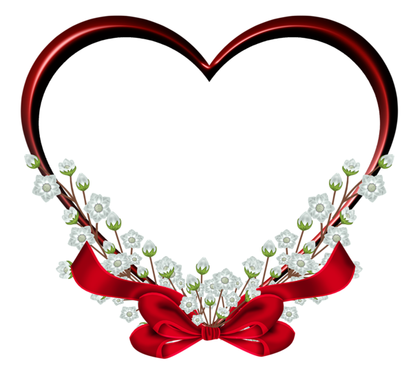 This png image - Transparent Red Heart Frame Decor PNG Clipart, is available for free download