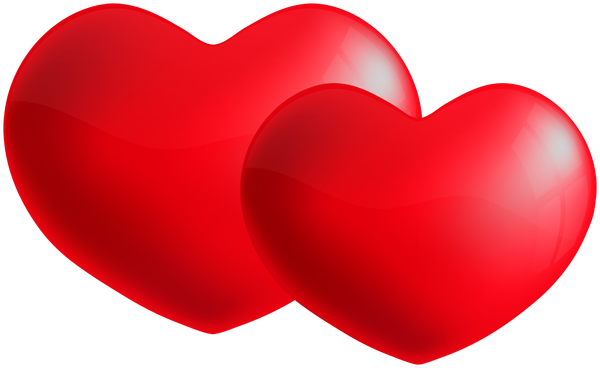 This png image - Two Hearts Transparent PNG Clipart, is available for free download