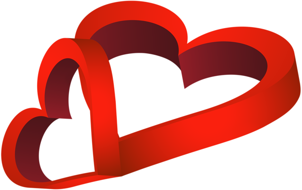 This png image - Two Red Hearts PNG Clip Art Image, is available for free download