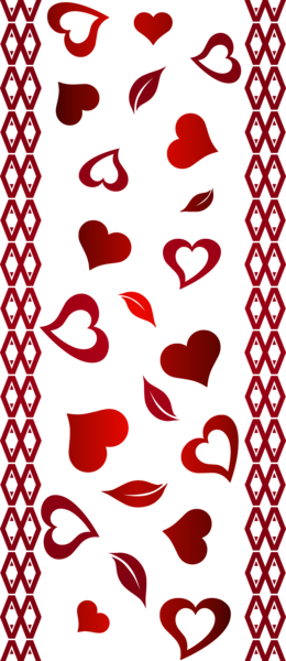 Valentine's Day Border Transparent PNG Clip Art Image ...