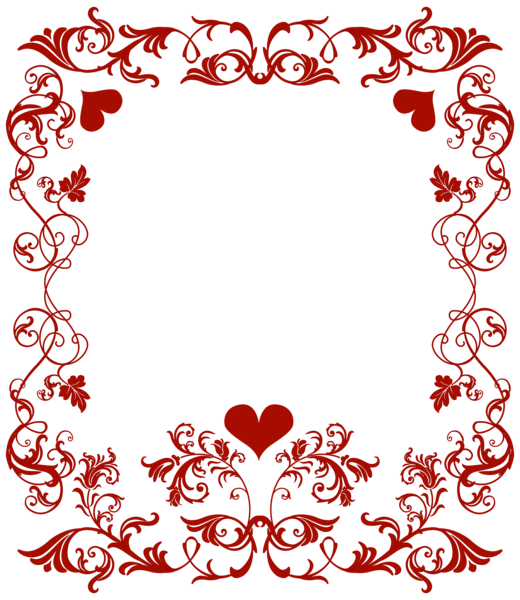This png image - Valentine's Day Decorative Border Transparent PNG Clip Art Image, is available for free download