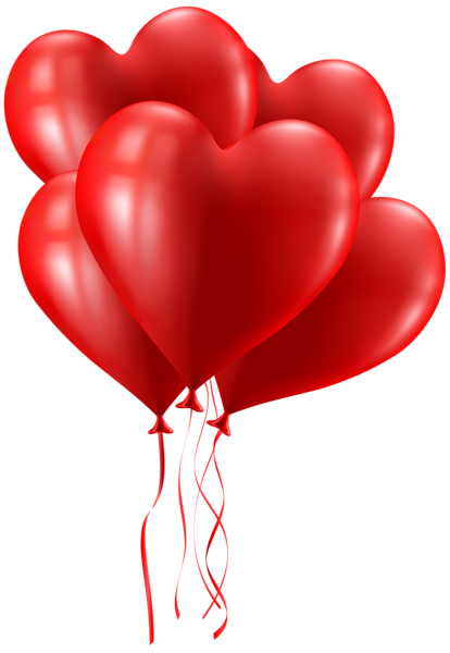 This png image - Valentine's Day Heart Balloons Clip Art Image, is available for free download